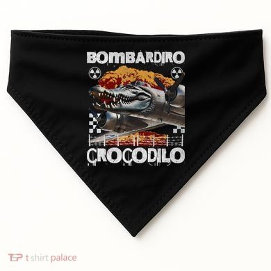 Bombardiro Crocodilo - Italian Brainrot Meme  USA-Made Doggie Bandana