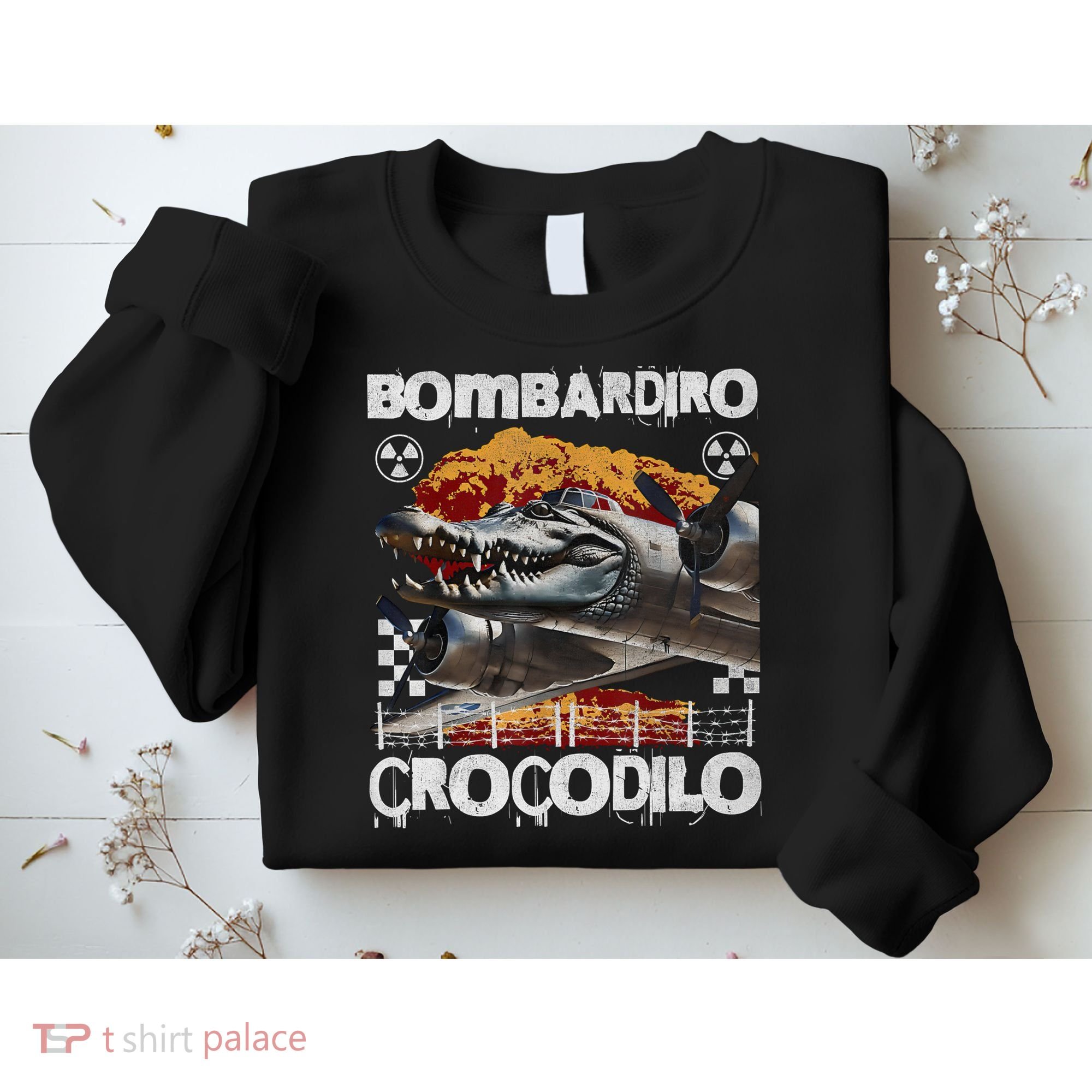 Bombardiro Crocodilo - Italian Brainrot Meme  Sweatshirt