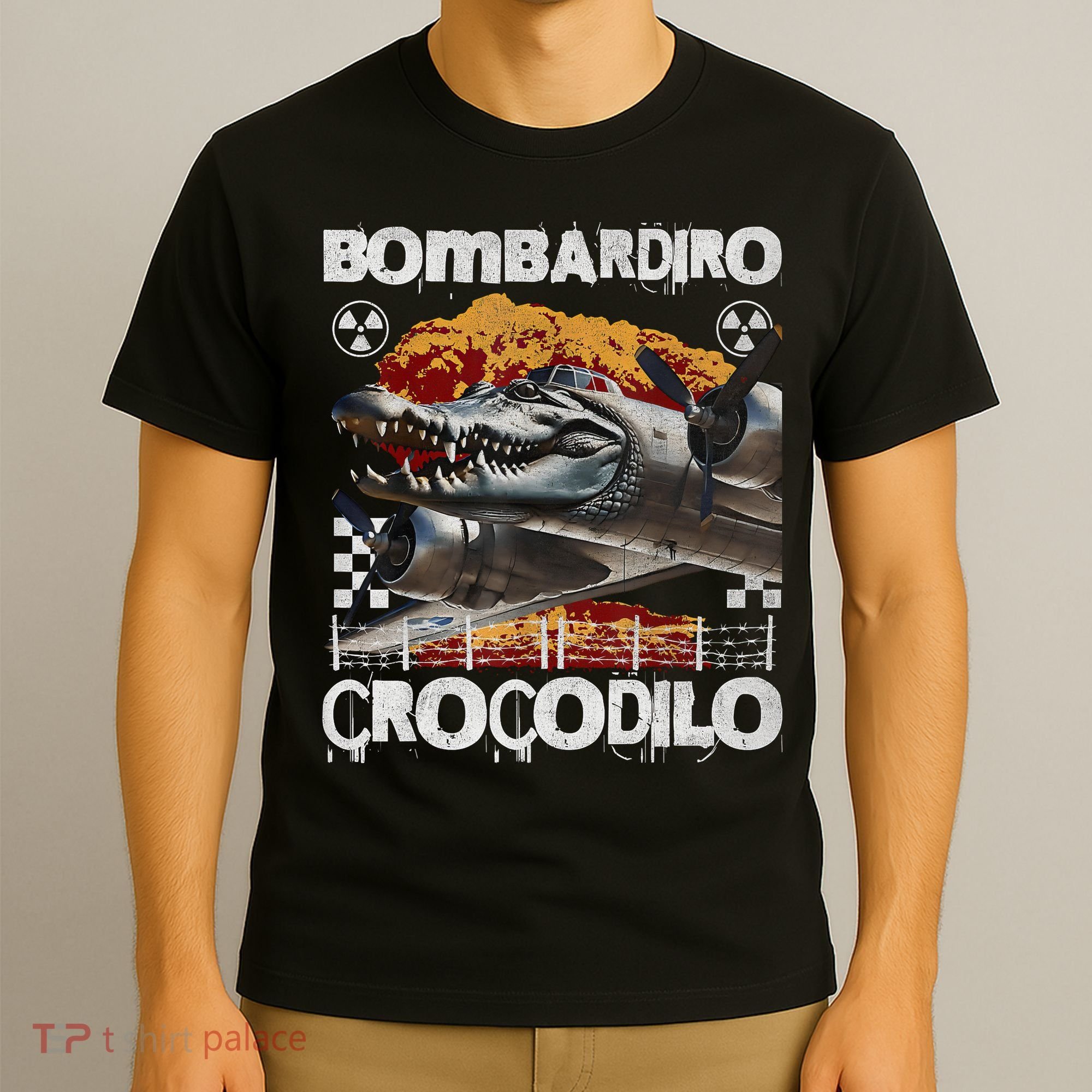 Bombardiro Crocodilo - Italian Brainrot Meme  T-Shirt