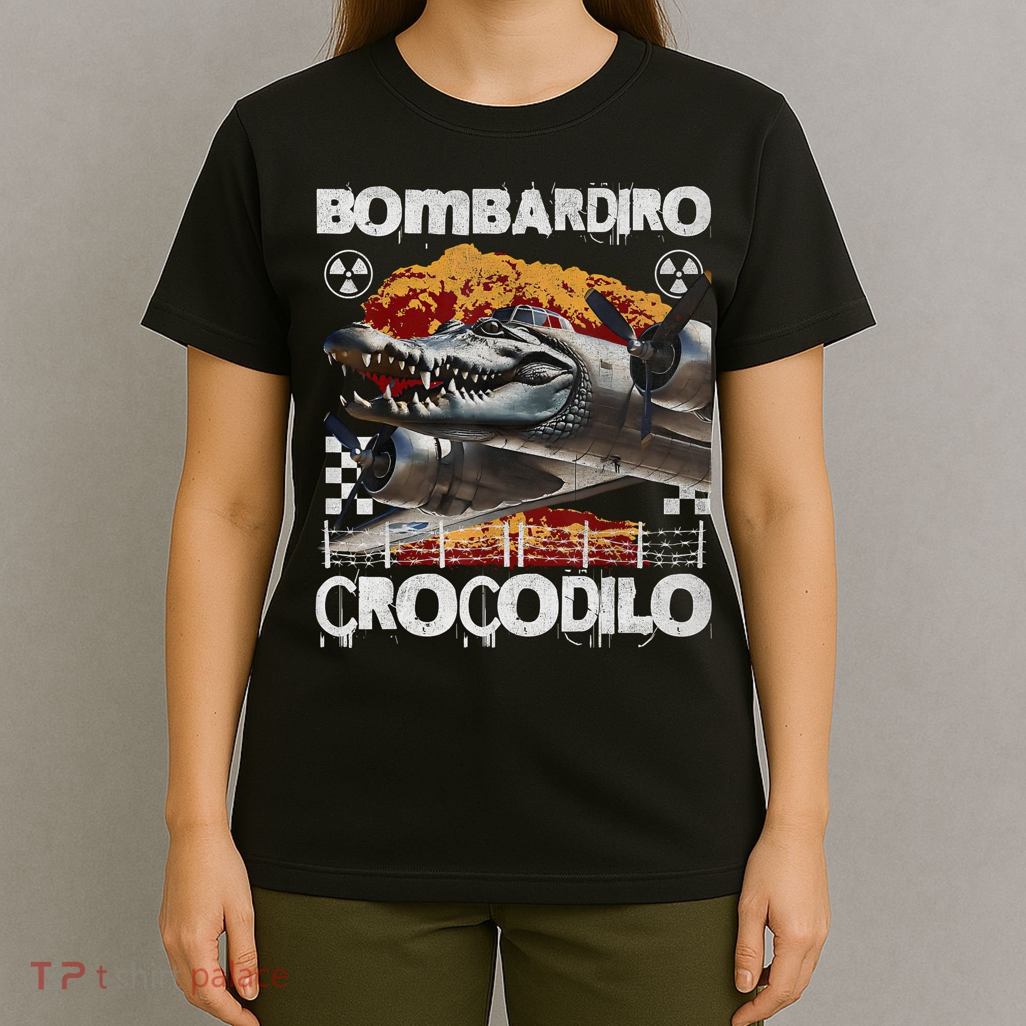 Bombardiro Crocodilo - Italian Brainrot Meme  T-Shirt