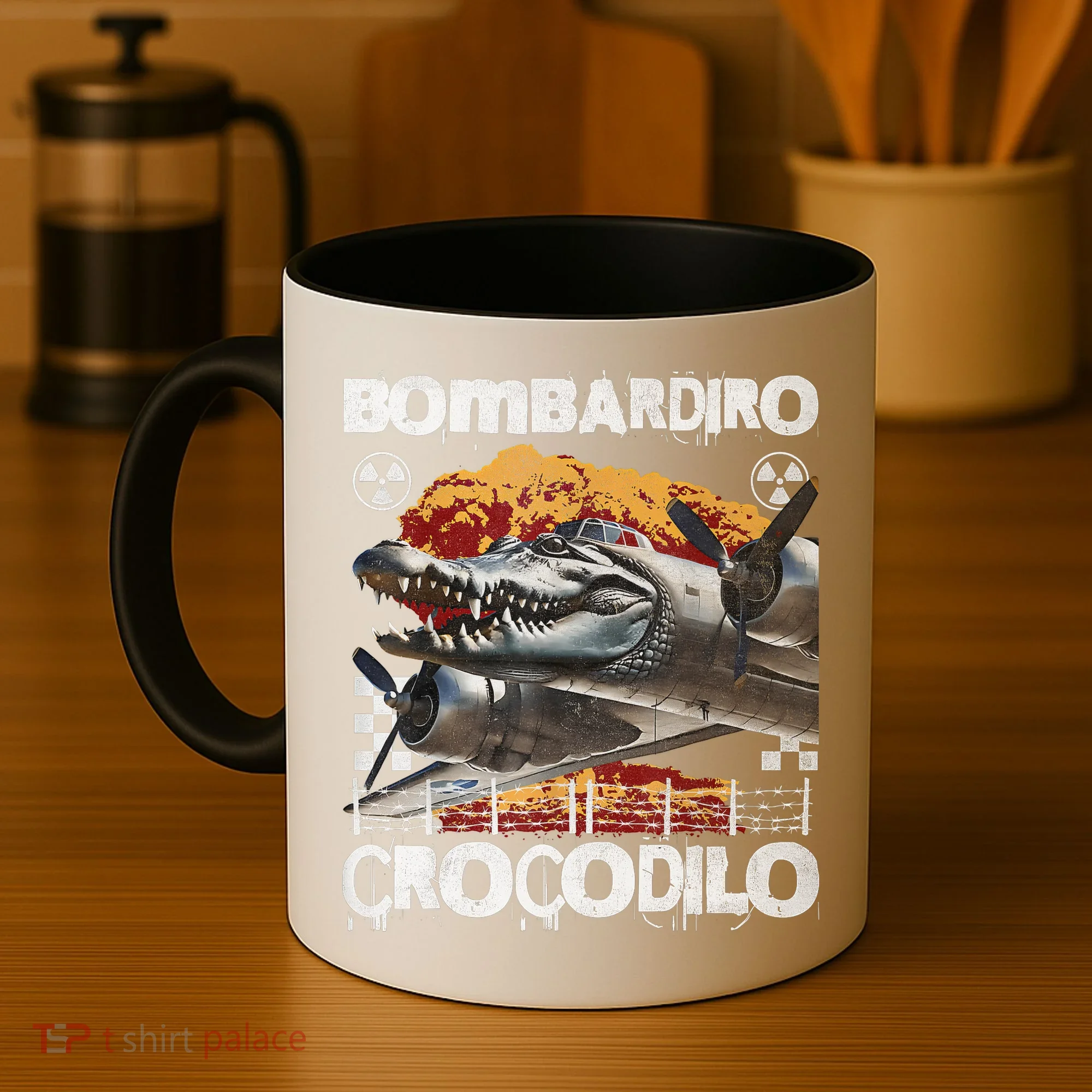 Bombardiro Crocodilo - Italian Brainrot Meme  Coffee Mug