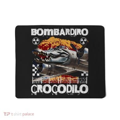 Bombardiro Crocodilo - Italian Brainrot Meme  Mousepad