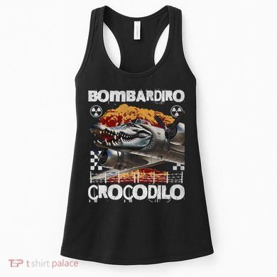 Bombardiro Crocodilo - Italian Brainrot Meme  Women's Tank Top