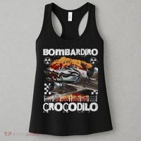 Bombardiro Crocodilo - Italian Brainrot Meme  Women's Tank Top thumb 3