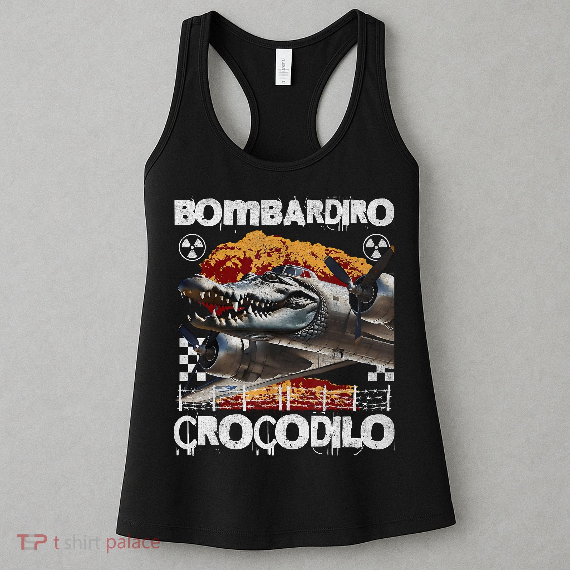 Bombardiro Crocodilo - Italian Brainrot Meme  Women's Tank Top