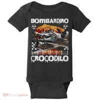 Bombardiro Crocodilo - Italian Brainrot Meme  Baby Bodysuit thumb 0