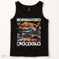 Bombardiro Crocodilo - Italian Brainrot Meme  Tank Top thumb 2