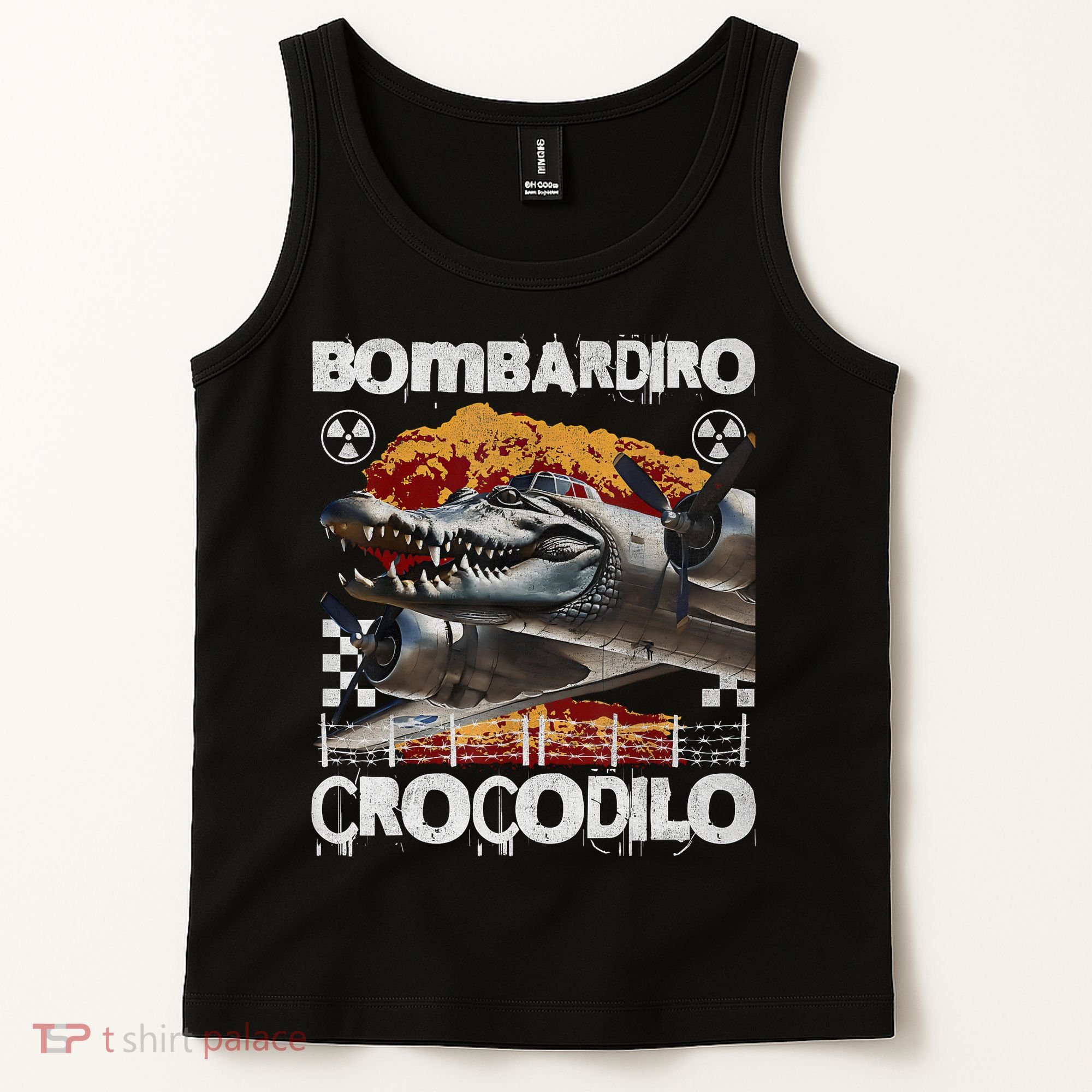 Bombardiro Crocodilo - Italian Brainrot Meme  Tank Top