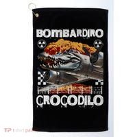 Bombardiro Crocodilo - Italian Brainrot Meme  Golf Towel thumb 0