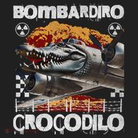 Bombardiro Crocodilo - Italian Brainrot Meme  Golf Towel thumb 3