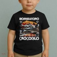 Bombardiro Crocodilo - Italian Brainrot Meme  Toddler T-Shirt thumb 2