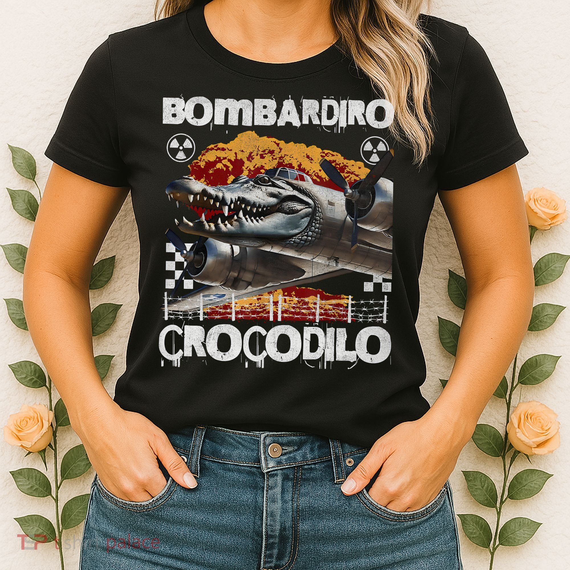 Bombardiro Crocodilo - Italian Brainrot Meme  Women's T-Shirt