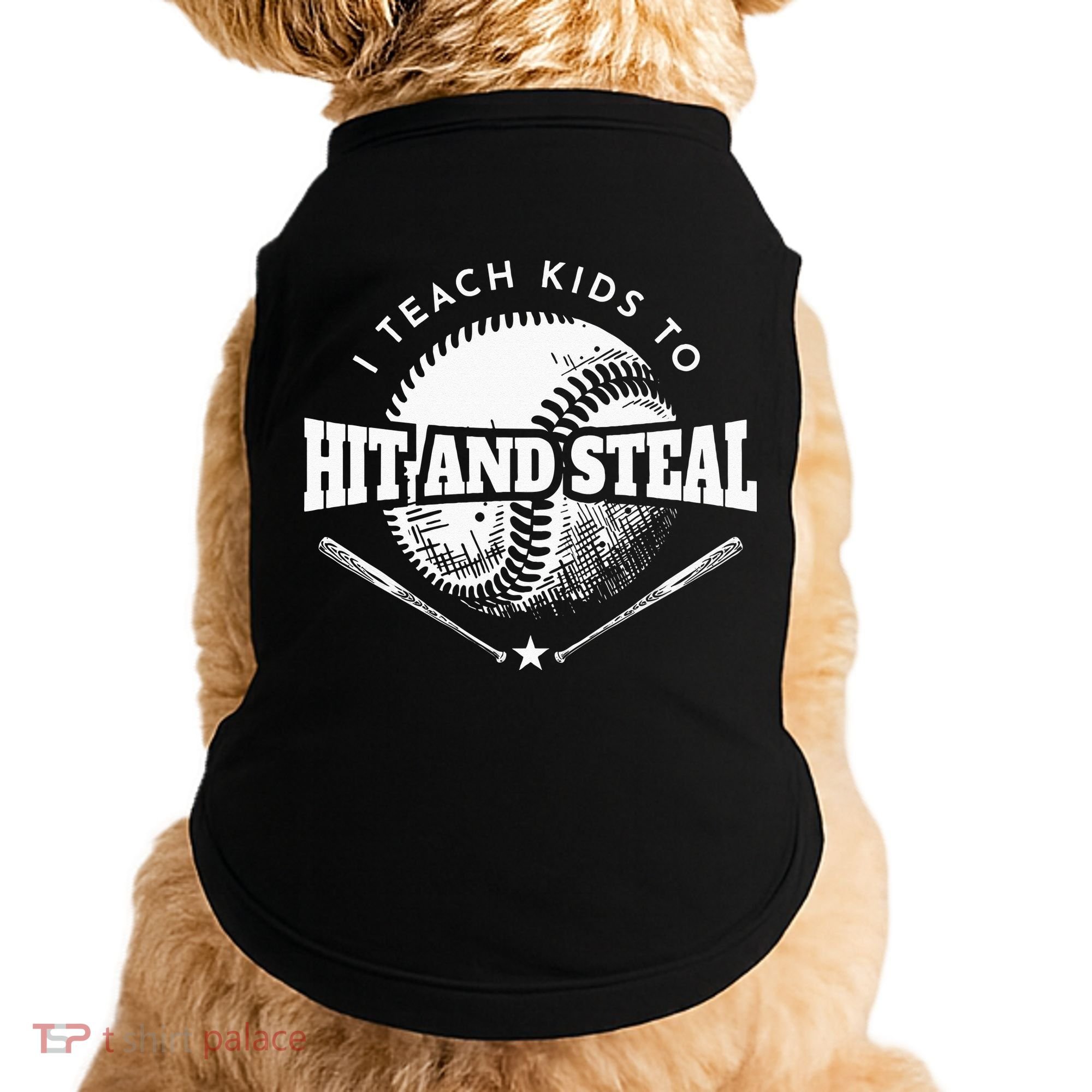 Baseball Coach I Teach Kids To Hit And Steal Doggie Tank