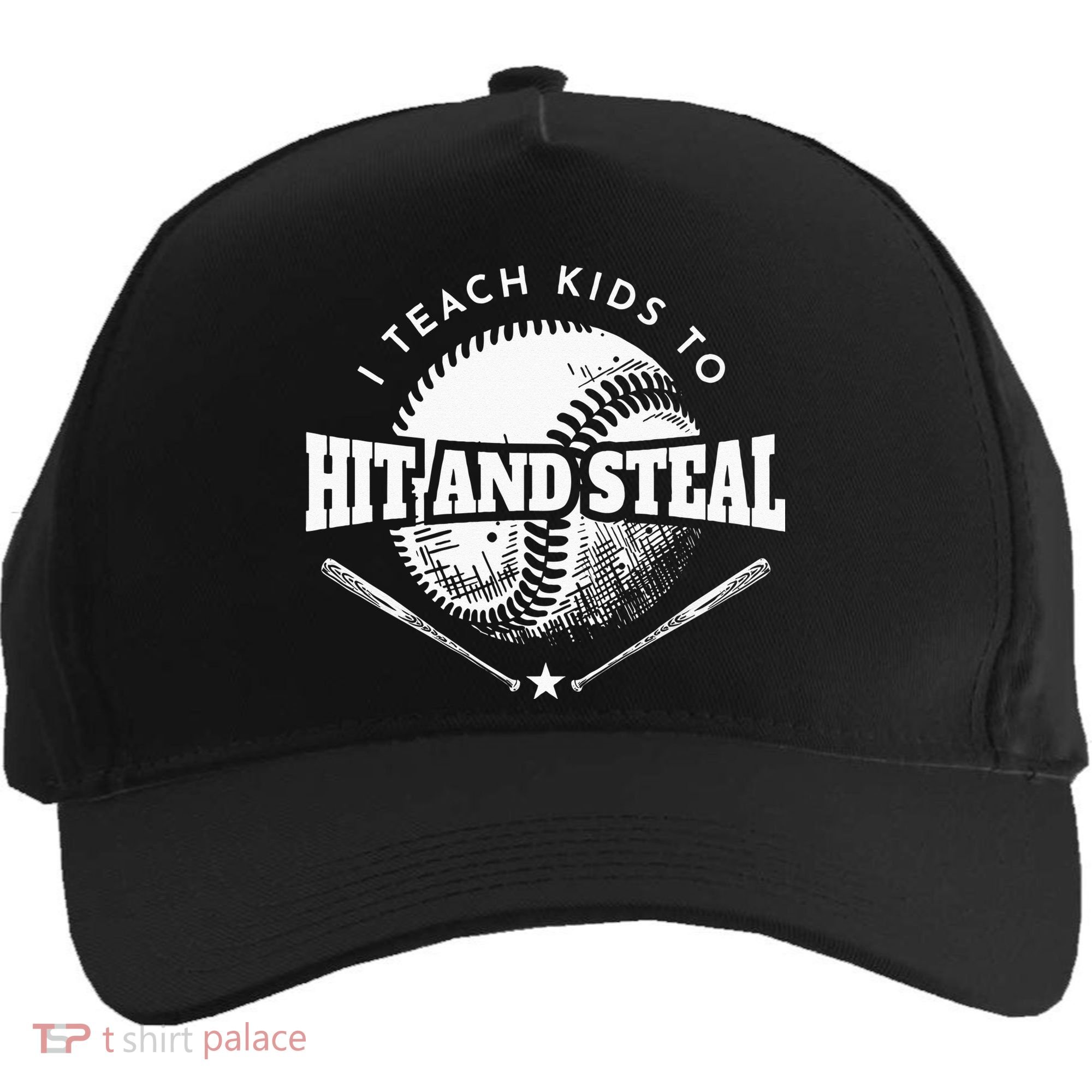 Baseball Coach I Teach Kids To Hit And Steal Five-Panel Snapback Cap