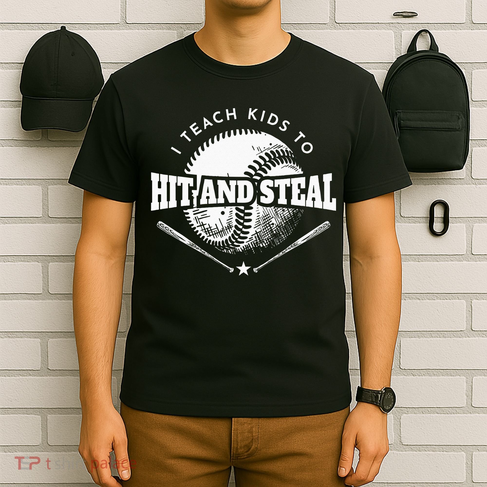 Baseball Coach I Teach Kids To Hit And Steal T-Shirt