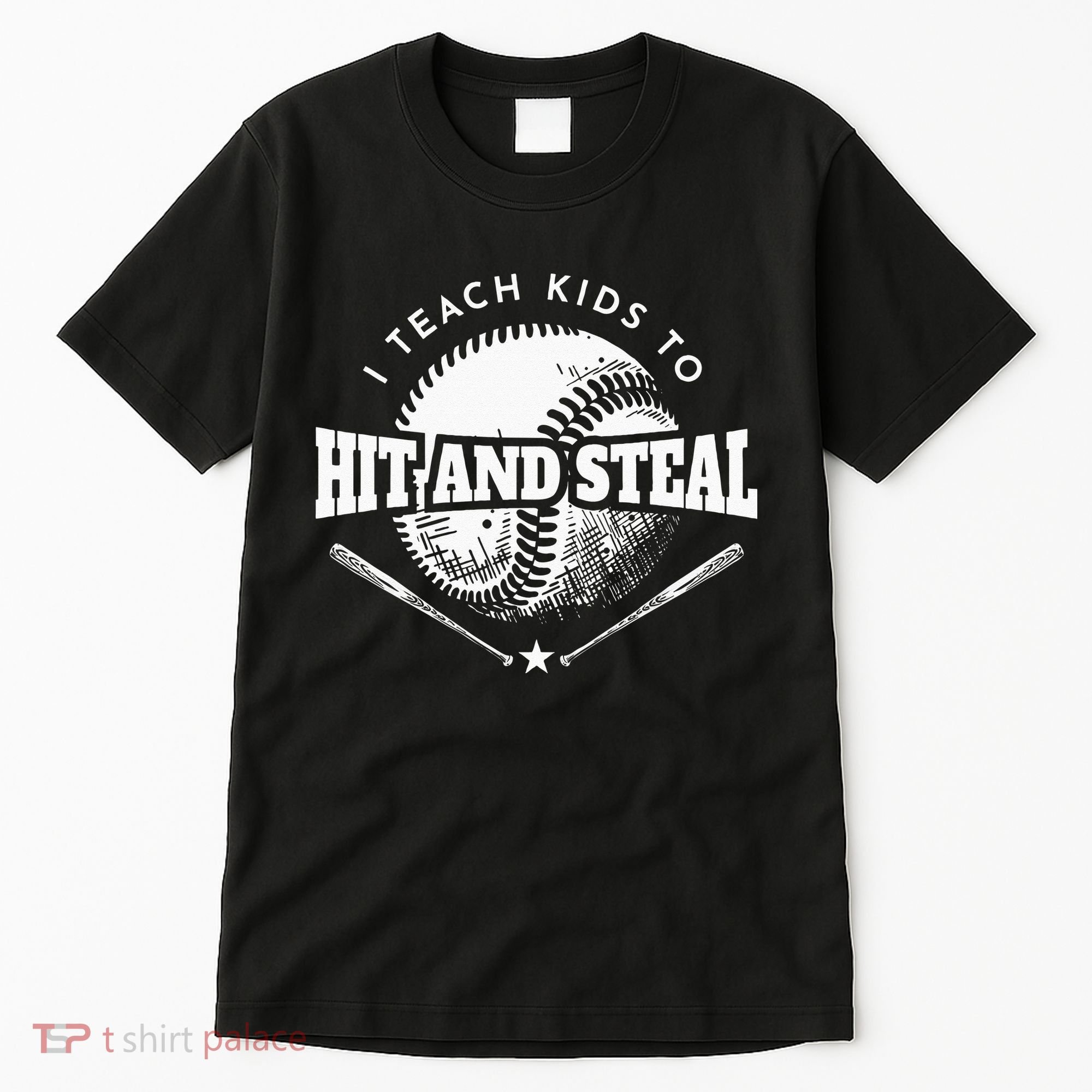 Baseball Coach I Teach Kids To Hit And Steal Tall T-Shirt