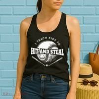 Baseball Coach I Teach Kids To Hit And Steal Women's Tank Top thumb 2