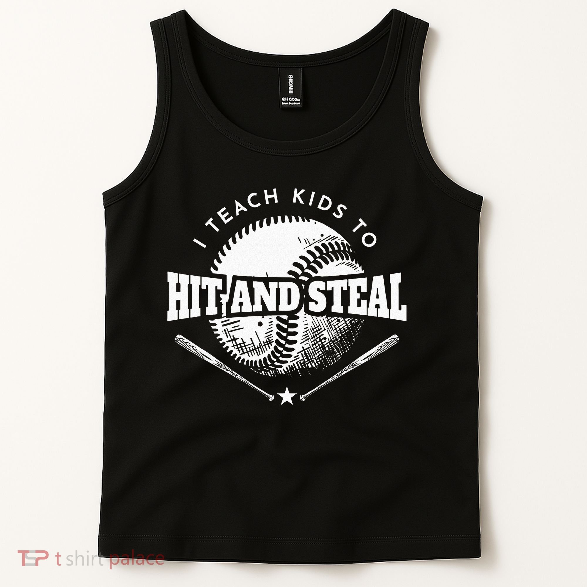 Baseball Coach I Teach Kids To Hit And Steal Tank Top