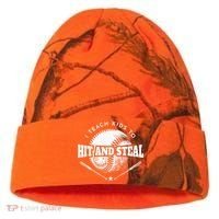 Baseball Coach I Teach Kids To Hit And Steal Kati Licensed 12" Camo Cuffed Beanie thumb 0