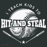 Baseball Coach I Teach Kids To Hit And Steal Infant Baby Jersey Bodysuit thumb 2