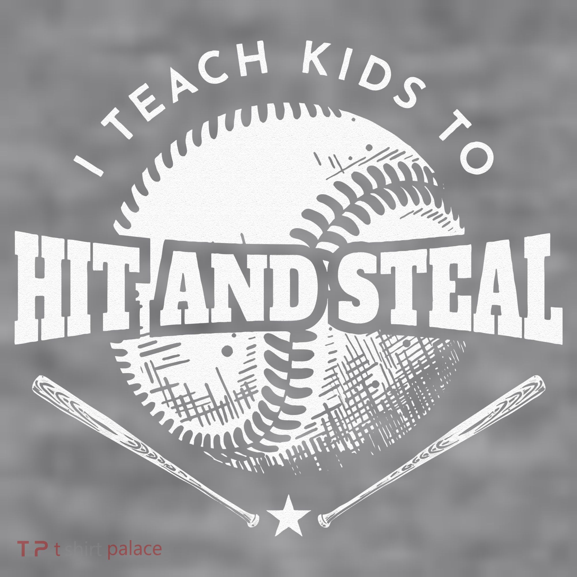 Baseball Coach I Teach Kids To Hit And Steal Women's Racerback Cropped Tank