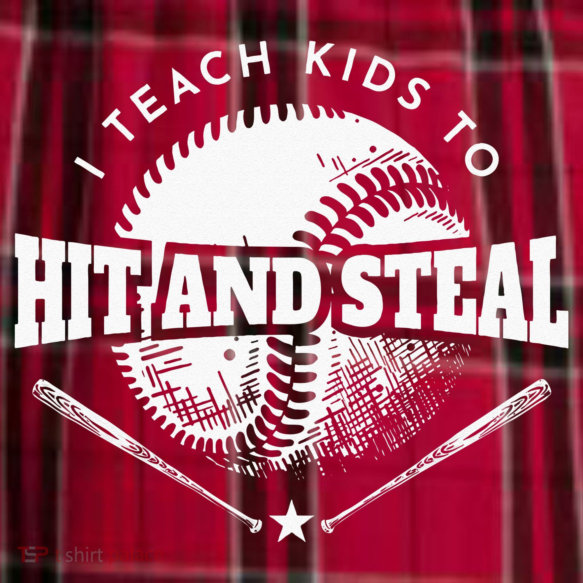 Baseball Coach I Teach Kids To Hit And Steal Men's Flannel Plaid Pajama Pants