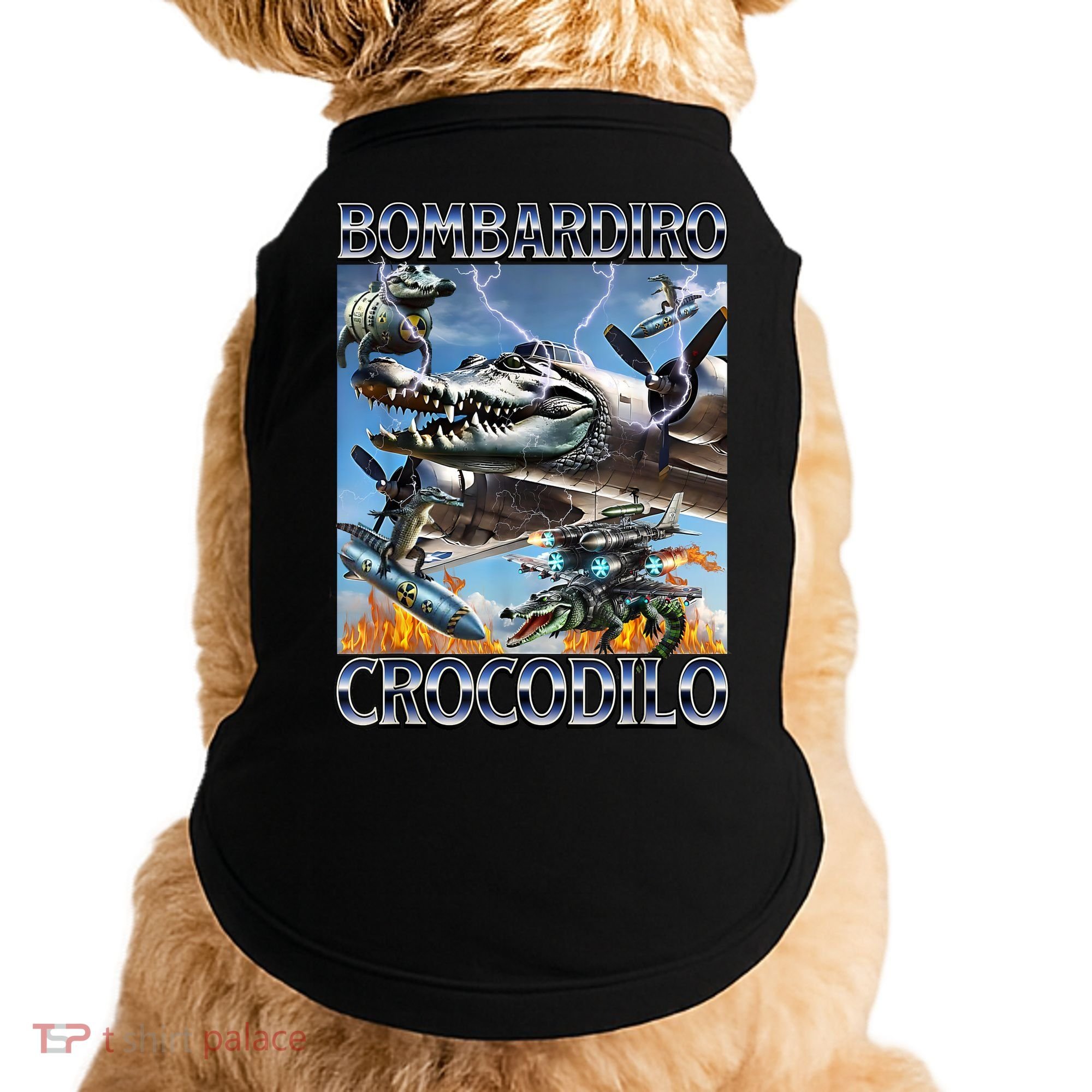 Bombardiro Crocodilo - Italian Brainrot Meme Doggie Tank