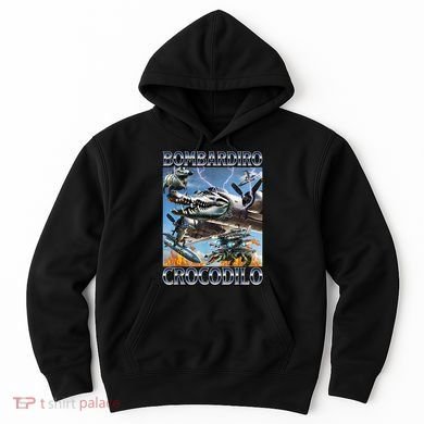 Bombardiro Crocodilo - Italian Brainrot Meme Hoodie