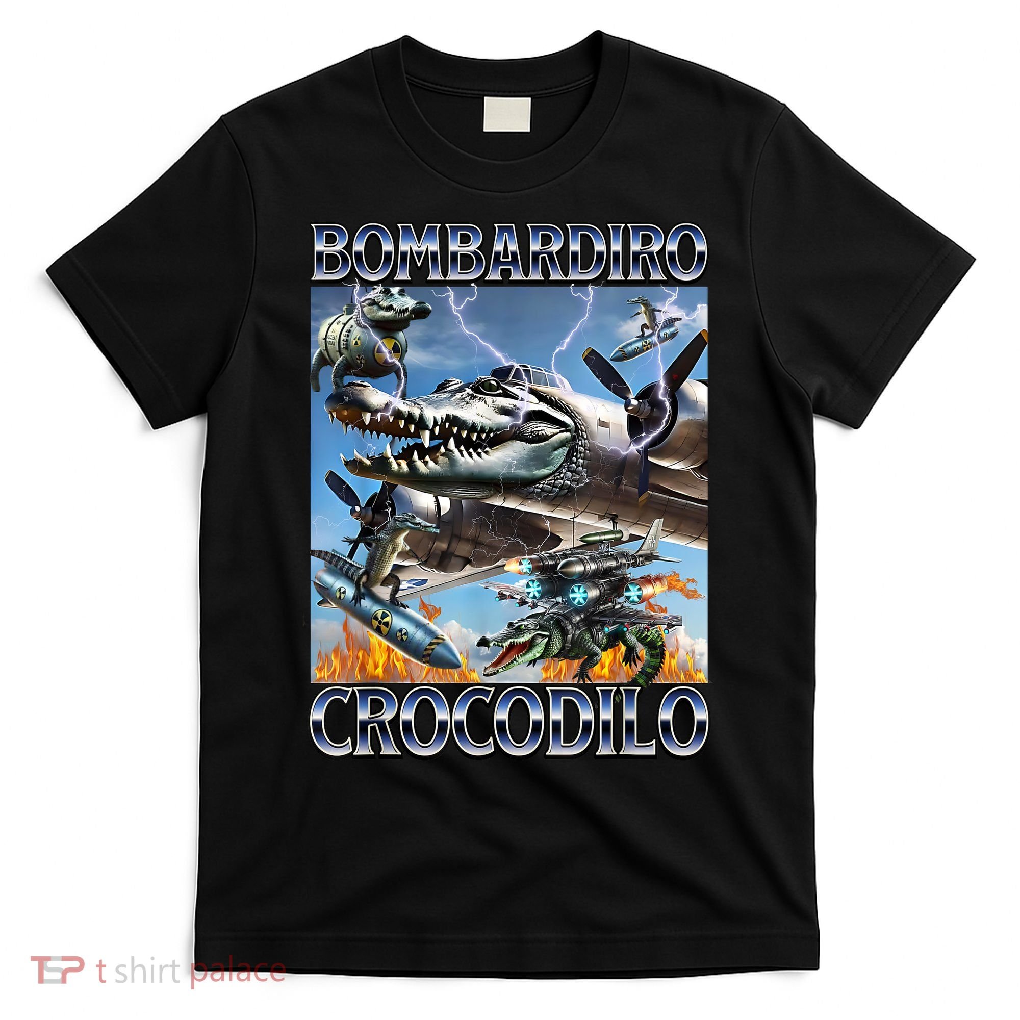 Bombardiro Crocodilo - Italian Brainrot Meme T-Shirt