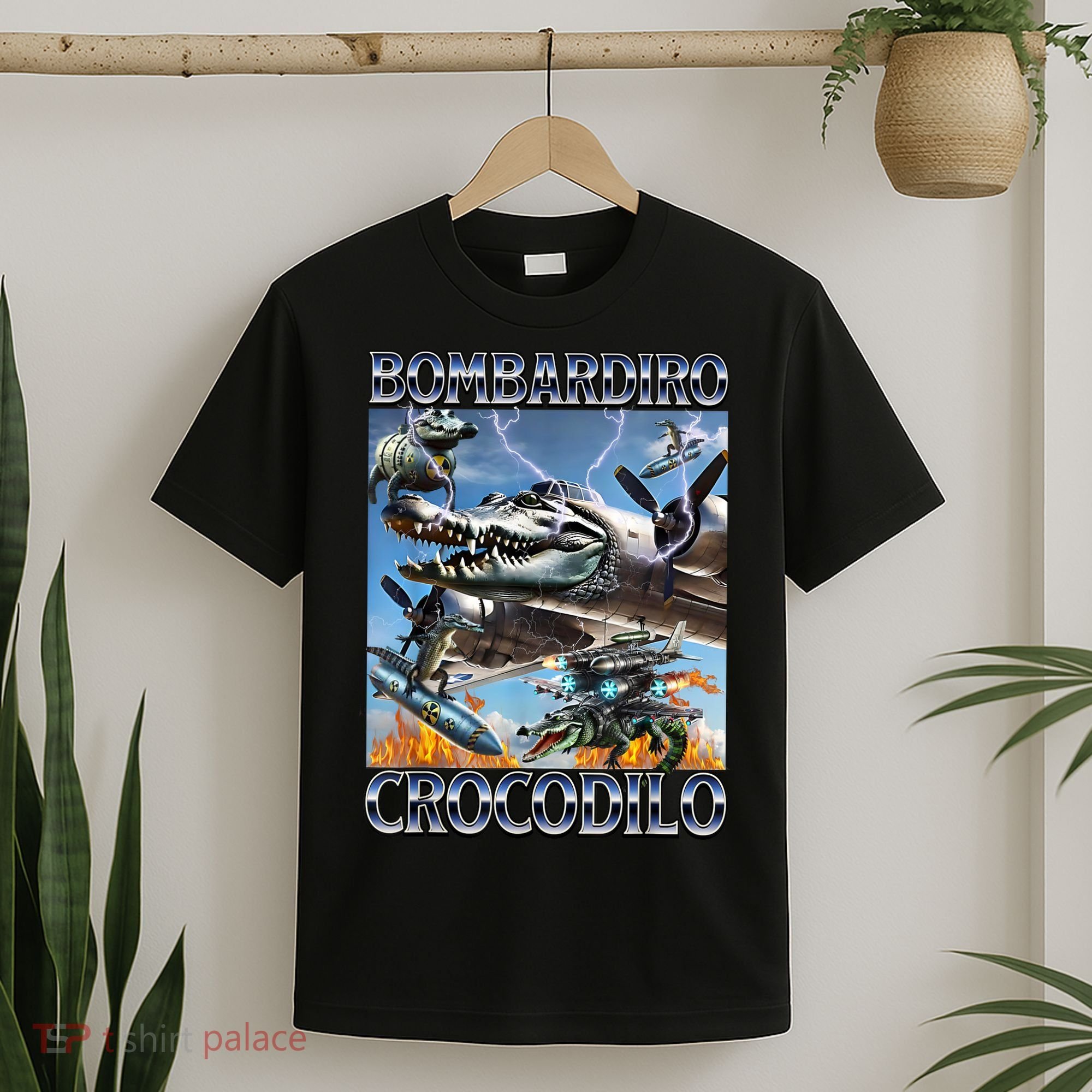 Bombardiro Crocodilo - Italian Brainrot Meme T-Shirt