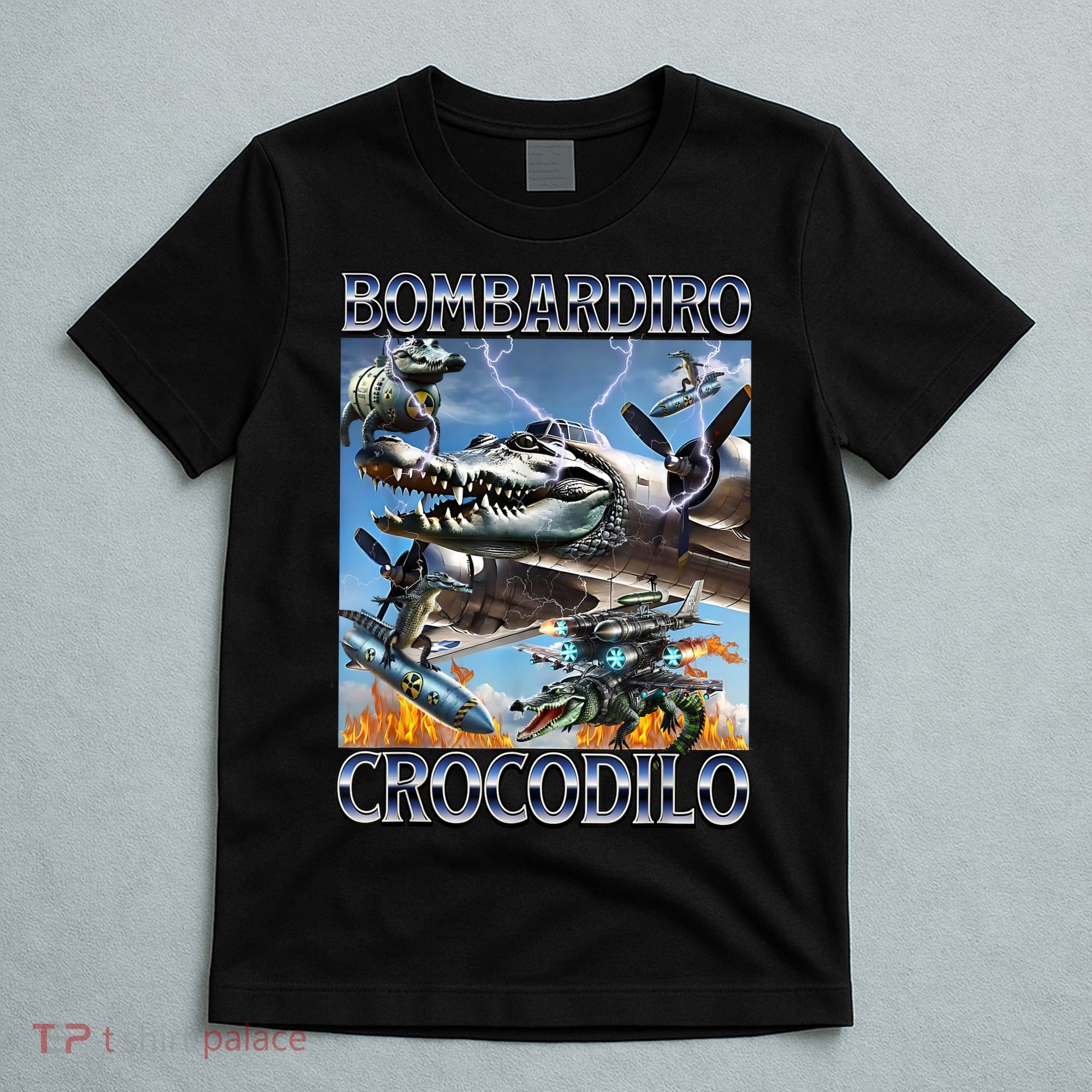 Bombardiro Crocodilo - Italian Brainrot Meme T-Shirt