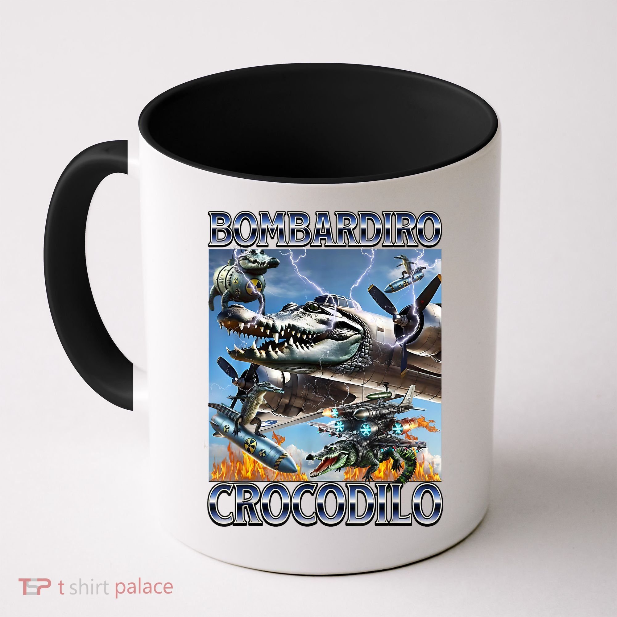 Bombardiro Crocodilo - Italian Brainrot Meme Coffee Mug