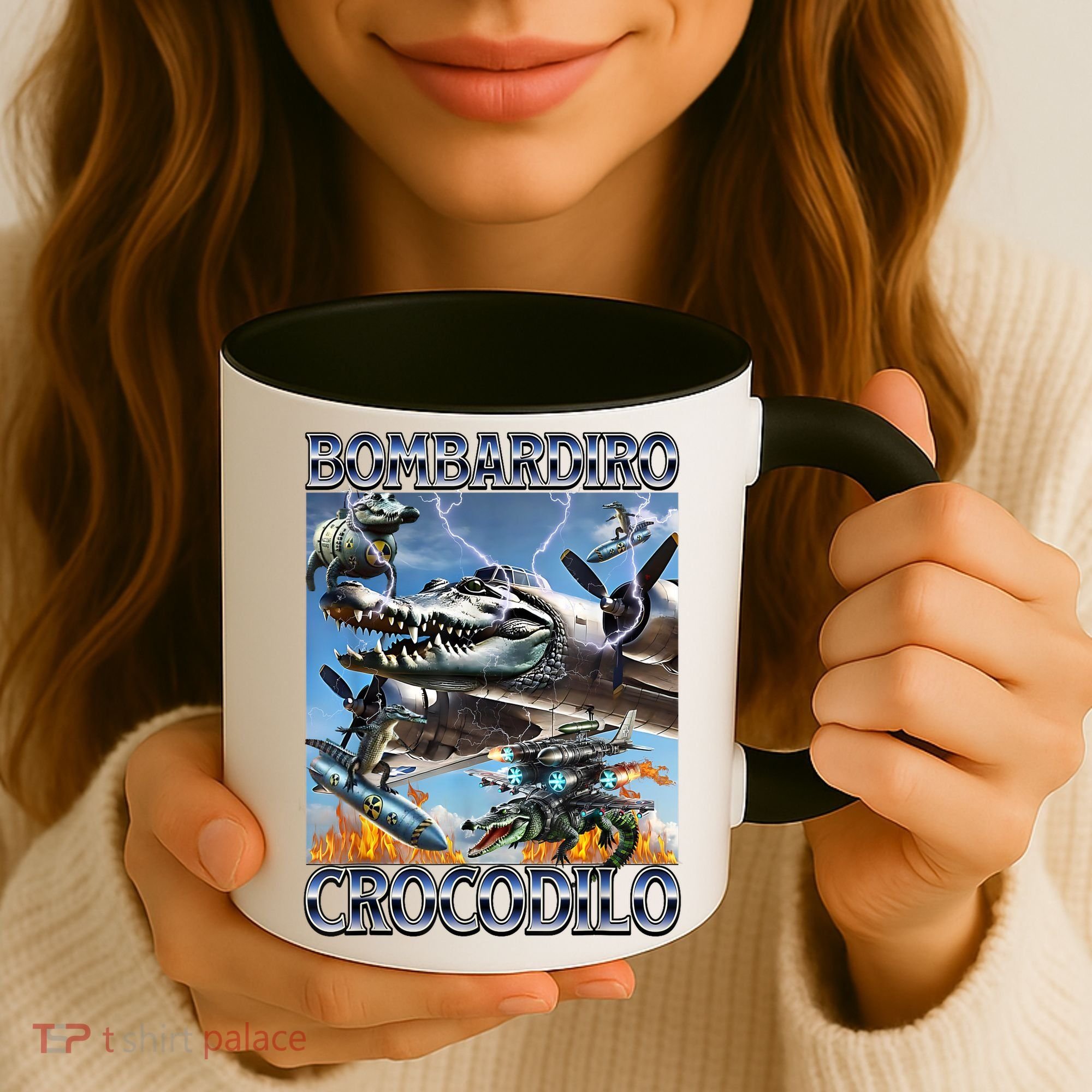 Bombardiro Crocodilo - Italian Brainrot Meme Coffee Mug