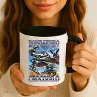 Bombardiro Crocodilo - Italian Brainrot Meme Coffee Mug thumb 3