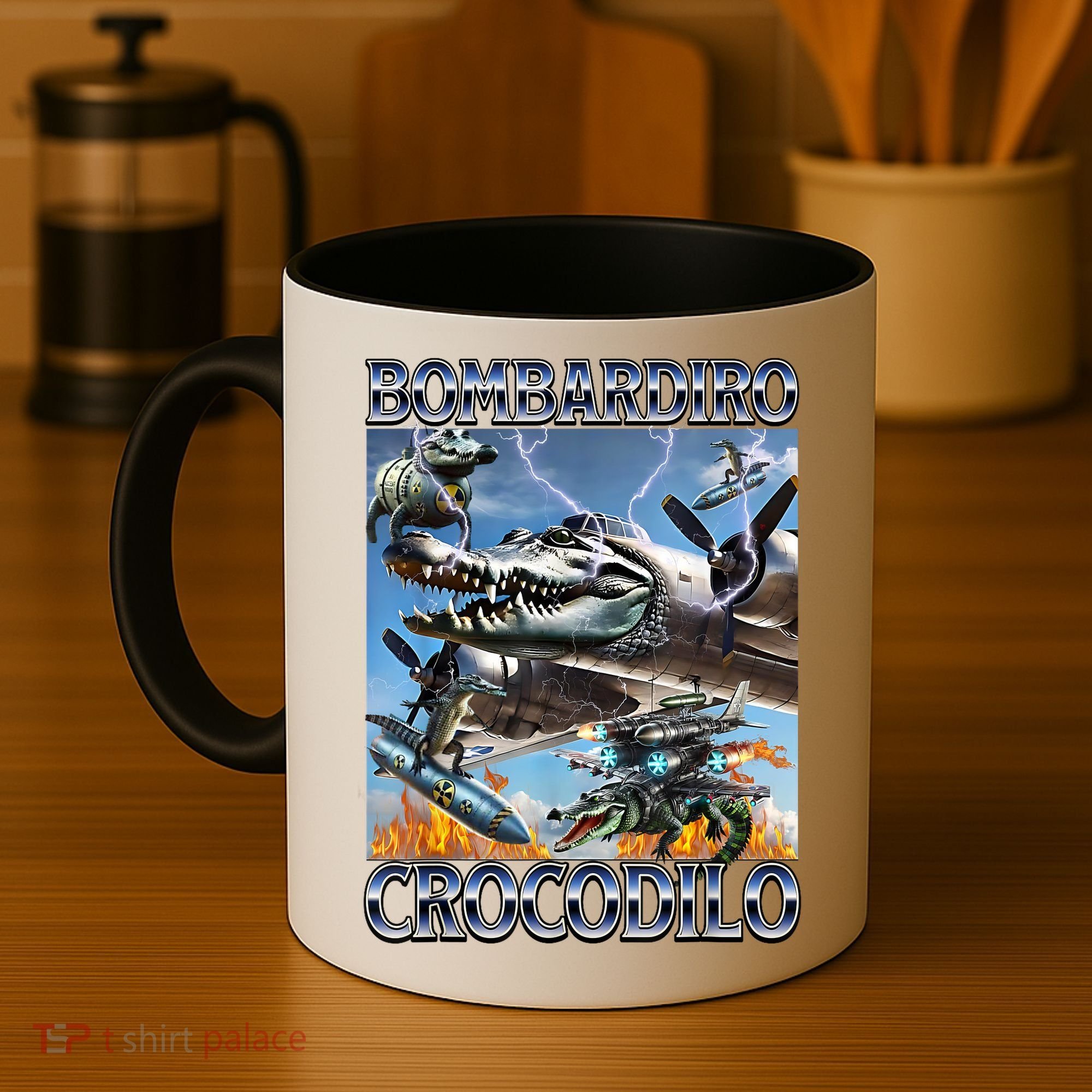 Bombardiro Crocodilo - Italian Brainrot Meme Coffee Mug