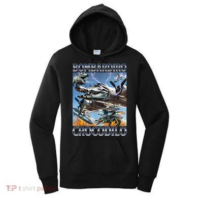 Bombardiro Crocodilo - Italian Brainrot Meme Women's Hoodie