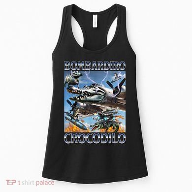 Bombardiro Crocodilo - Italian Brainrot Meme Women's Tank Top