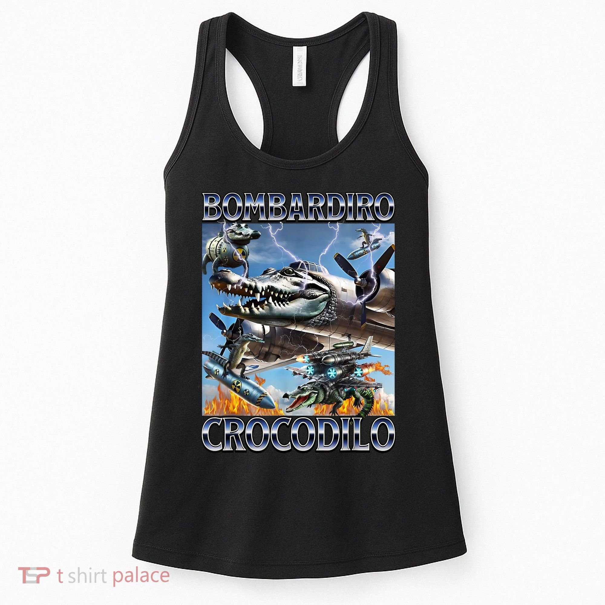 Bombardiro Crocodilo - Italian Brainrot Meme Women's Tank Top