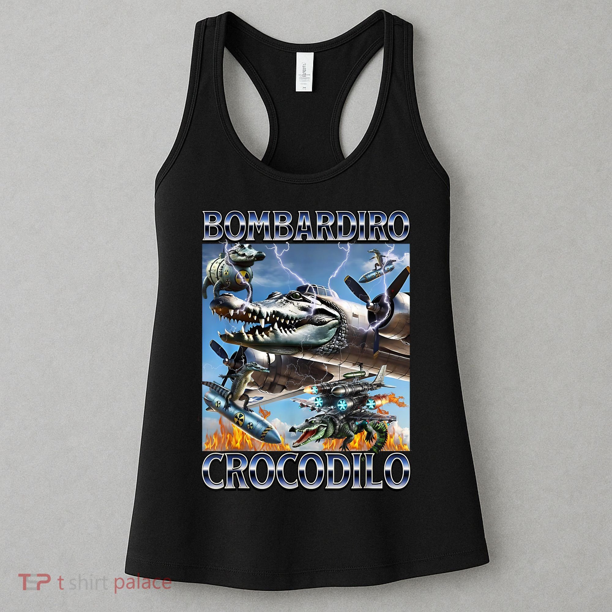 Bombardiro Crocodilo - Italian Brainrot Meme Women's Tank Top