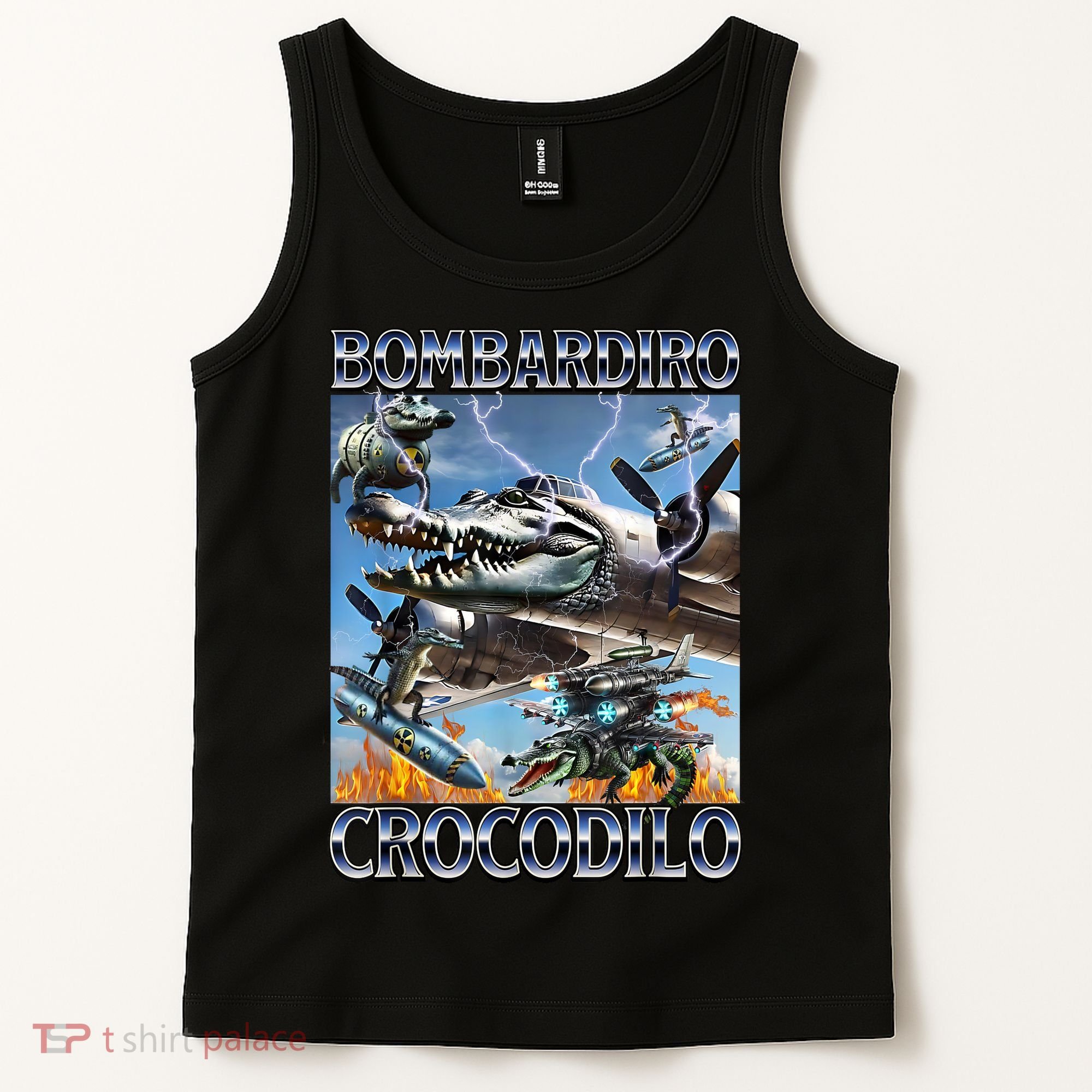 Bombardiro Crocodilo - Italian Brainrot Meme Tank Top