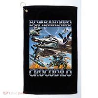 Bombardiro Crocodilo - Italian Brainrot Meme Golf Towel thumb 0