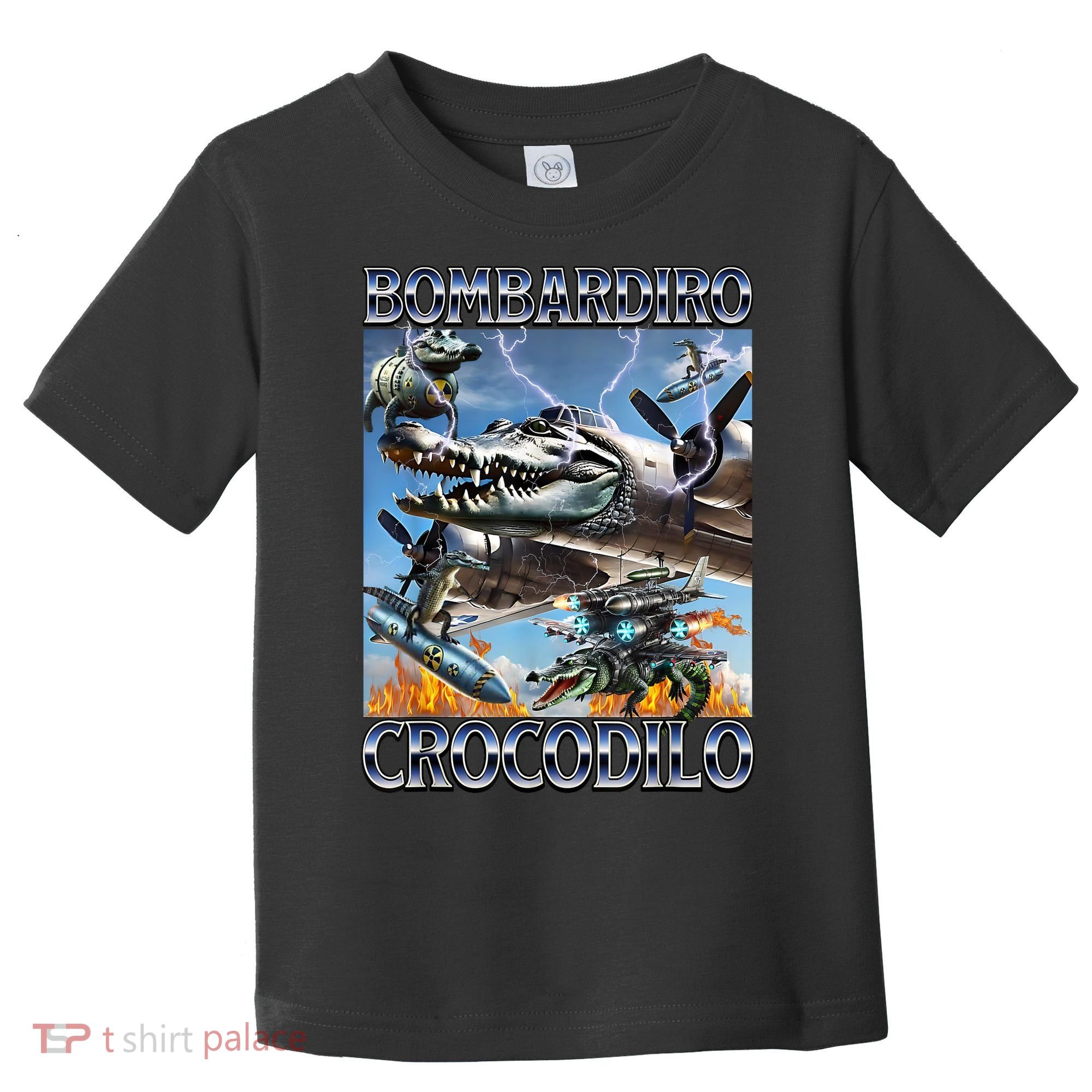 Bombardiro Crocodilo - Italian Brainrot Meme Toddler T-Shirt
