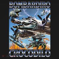 Bombardiro Crocodilo - Italian Brainrot Meme Kids Long Sleeve Shirt thumb 2