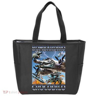 Bombardiro Crocodilo - Italian Brainrot Meme Tote Bag