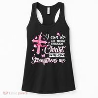 Breast Cancer I Can Do All Things Through Christ Women's Tank Top thumb 0