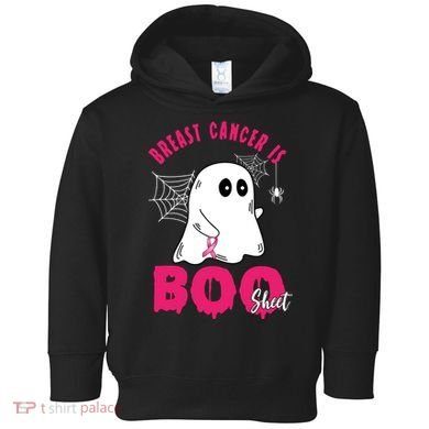Breast Cancer Is Boo Sheet Halloween Ghost Toddler Hoodie