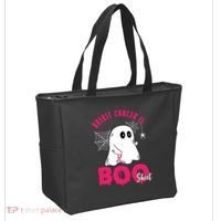 Breast Cancer Is Boo Sheet Halloween Ghost Tote Bag thumb 2
