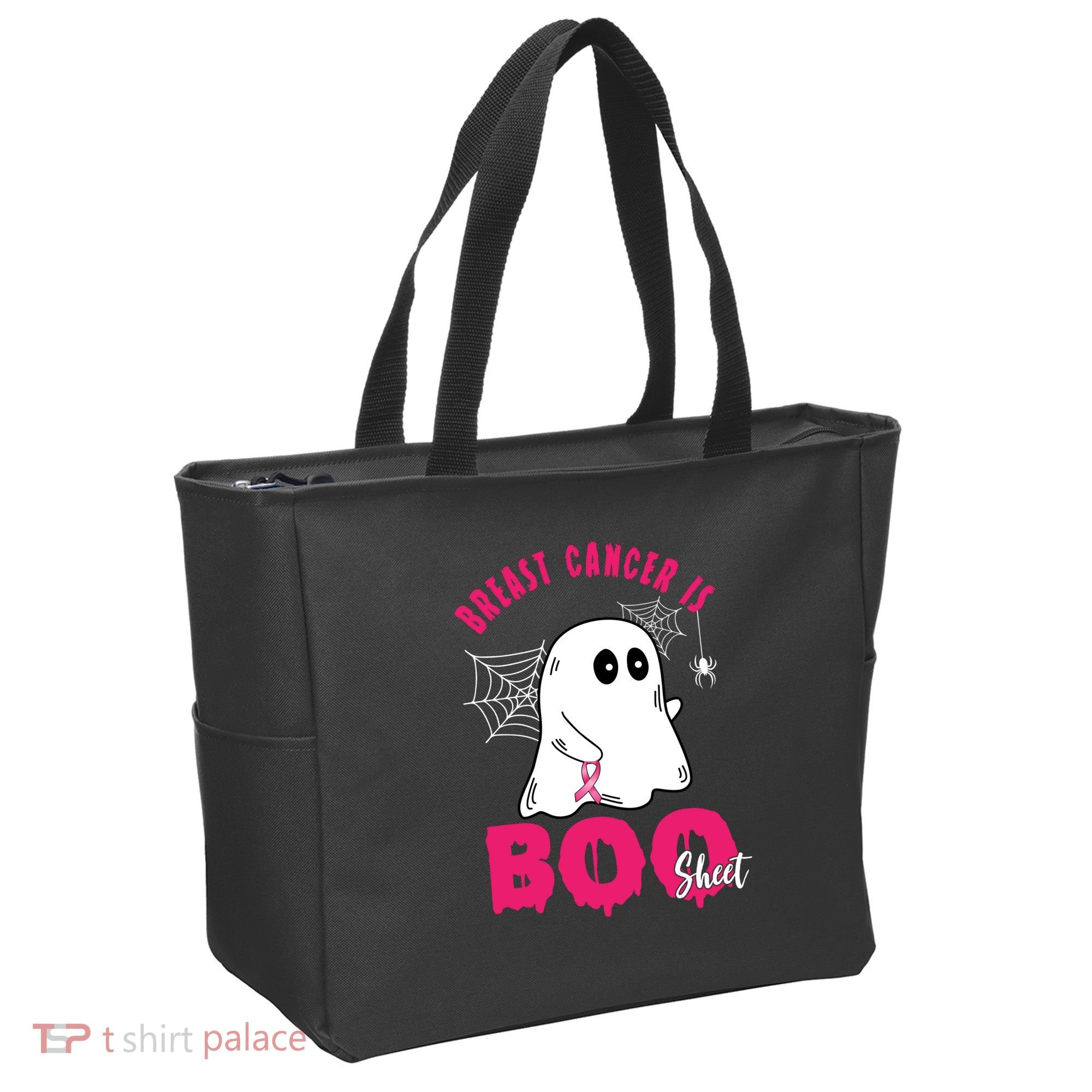 Breast Cancer Is Boo Sheet Halloween Ghost Tote Bag