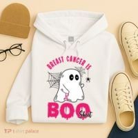 Breast Cancer Is Boo Sheet Halloween Ghost Hoodie thumb 4