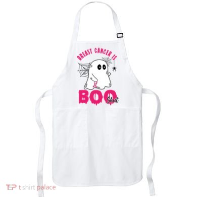Breast Cancer Is Boo Sheet Halloween Ghost Apron